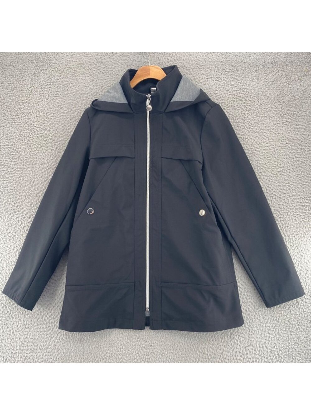 Laurier & Co Jacket Womens Extra Small Black Emma Softshell Water Resistant Hood